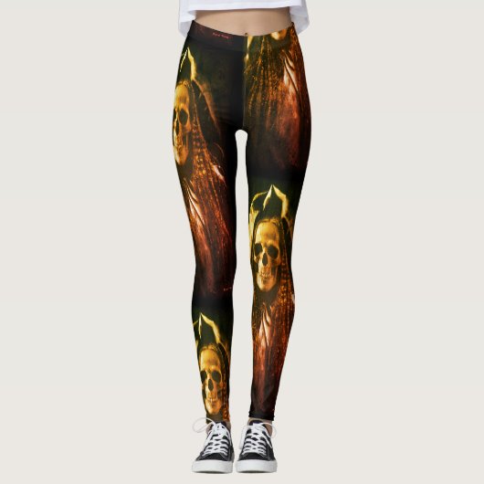 Legging fantôme squelette gothique (Devant)