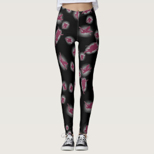 Legging Femme Noir Mystique – Silhouettes de Fées