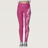 Legging Fleur de Trèfle Rouge de l'État du Vermont (Devant)