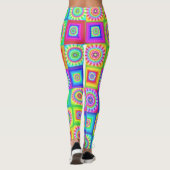 Legging Fleur Patchwork Multicolore (Dos)