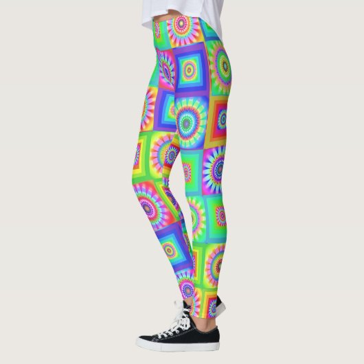 Legging Fleur Patchwork Multicolore (Gauche)