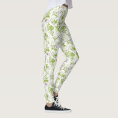 Legging Fleurie Violet et Vert (Droite)