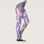 Legging Fleurs Violettes Couleurs Pastel (Droite)