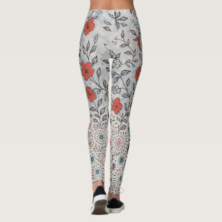 Legging  florais artístico 