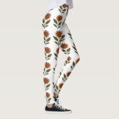Legging Floral Orange Chaud (Droite)