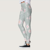 Legging Gris Verdoso Claro Floreado (Gauche)