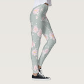 Legging Gris Verdoso Claro Floreado (Droite)
