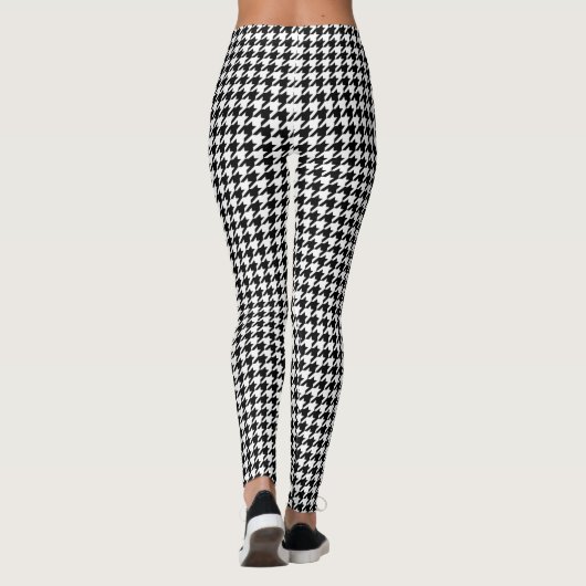 Legging Houndstooth Black and White (Dos)