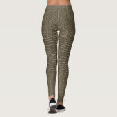 Legging imprimé à motif peau de serpent marron (Dos)