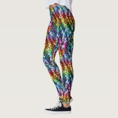 Legging imprimé léopard arc-en-ciel | Couleurs viv (Gauche)