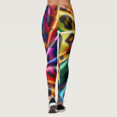 Legging imprimé léopard arc-en-ciel | Couleurs viv (Dos)