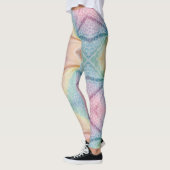 Legging imprimé léopard arc-en-ciel pastel (Gauche)