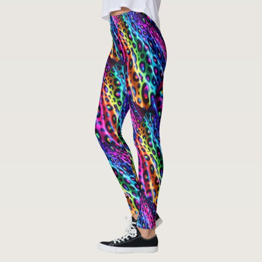 Legging imprimé léopard arc-en-ciel | Psychédéliqu (Gauche)