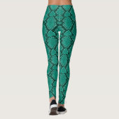 Legging imprimé serpent émeraude vert (Dos)