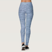 legging Jeans Bleu Rouge floral moderne noir chic (Dos)