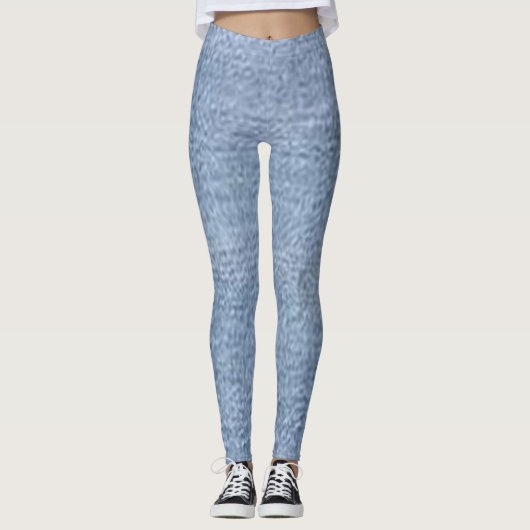 legging Jeans Bleu Rouge floral moderne noir chic (Devant)