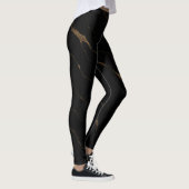 Legging Liquid Marble Luxe – Luxe Noir & Or (Droite)