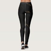 Legging Liquid Marble Luxe – Luxe Noir & Or (Dos)