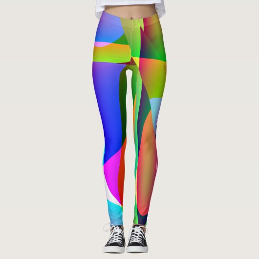 Legging Long Abstrait Multicolore (Devant)