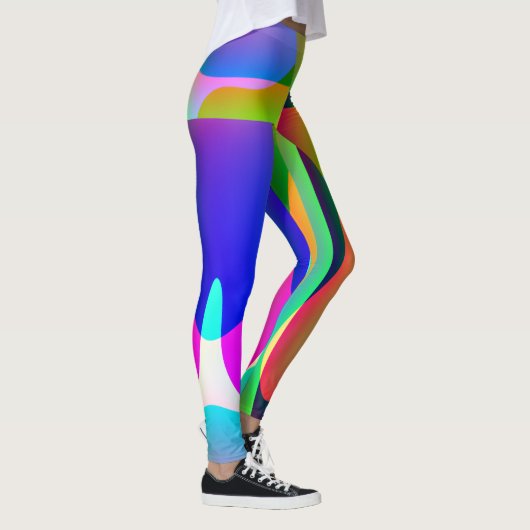 Legging Long Abstrait Multicolore (Droite)