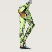 legging long en vert oiseau (Droite)
