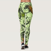 legging long en vert oiseau (Dos)
