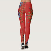 legging longue bleu rouge or (Dos)