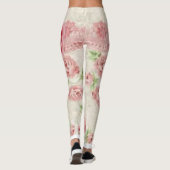 legging longue florale rose (Dos)