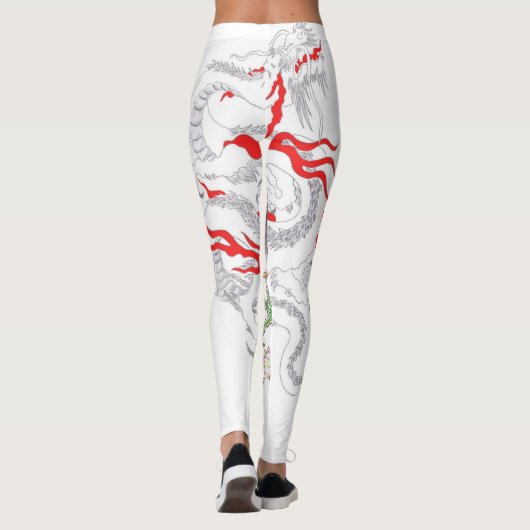 legging motif dragon chinois (Dos)