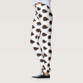 Legging motif Papillon Amiral Rouge (Gauche)