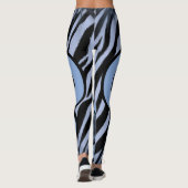 legging noir bleu long (Dos)