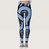legging noir bleu long (Devant)