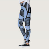 legging noir bleu long (Gauche)