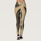 legging noir marron à motifs cachemire (Dos)