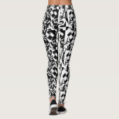 legging noir sur blanc sur noir (Dos)
