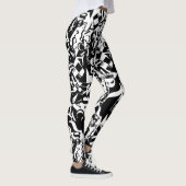 legging noir sur blanc sur noir (Droite)
