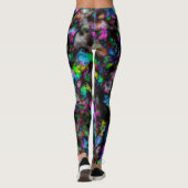Legging Résumé de Nuages de Couleur (Dos)