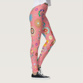 Legging rose Multi fleurs (Droite)