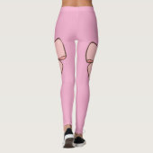 Legging rose pastel noeud papillons  (Dos)