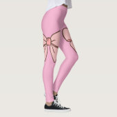 Legging rose pastel noeud papillons  (Droite)
