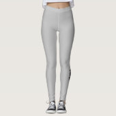 Legging silhouette de chat noir (Devant)