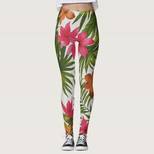 Legging Tropical Vibrante design (Devant)