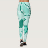 legging vert à motifs cachemire (Dos)