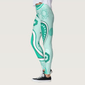legging vert à motifs cachemire (Gauche)