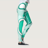 legging vert à motifs cachemire (Droite)