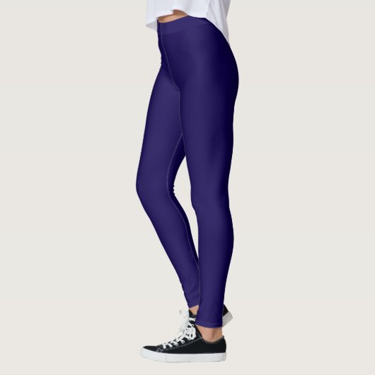 legging violet foncé taille haute (Gauche)