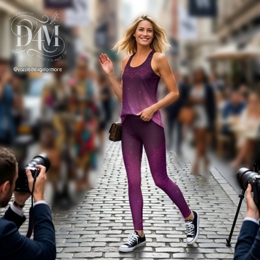 Legging violet Mandala