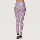 Legging Violet Motif Oursons Friandises Mignon (Dos)