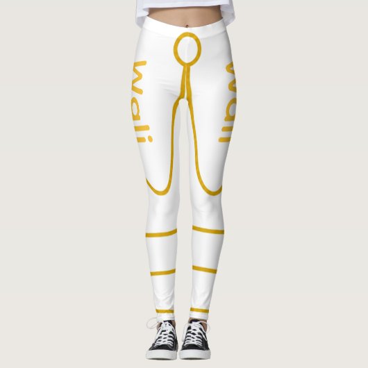 Legging Wali en lettres dorées (Devant)