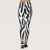 Legging Zebra, Legging animal pour les femmes (Dos)